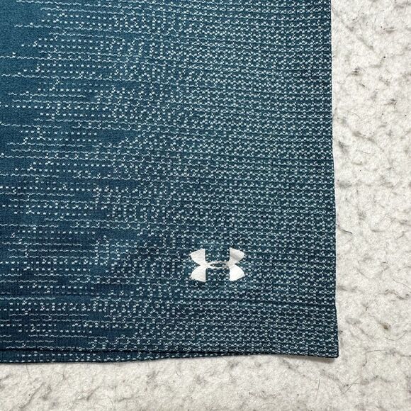 Under Armour HeatGear Women's Medium Crop Sleeveless Athletic Tank Top Teal Blue - Picture 5 of 10